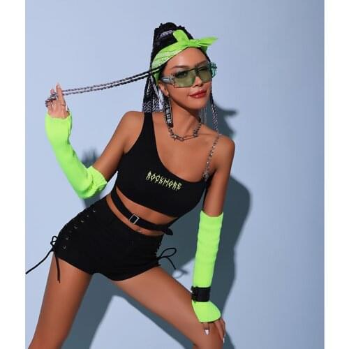 Women Jazz Modern Dance Costumes Nightclub Bar Ds Dj Gogo Dance Costumes Performanmce Rave Clothes Pole Dance Clothes DQS7539
