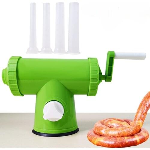 1L Food Grade Plastic Manual Sausage Stuffer Sausage Maker With 4 Pcs Tubes