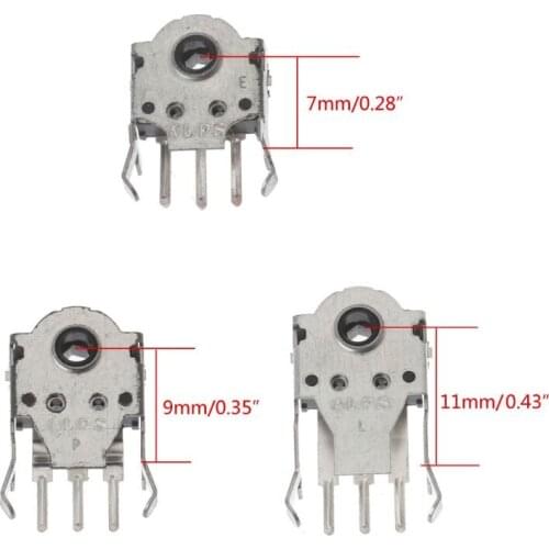 2Pcs ALPS Mouse Encoder Mouse Decoder 7mm 9mm 11mm Highly Accurate for Wheel Drop shipping
