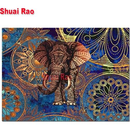 5d diy diamond painting full square/round drill Indian Mandala Elephant diamond art embroidery cross stitch puzzle mosaic