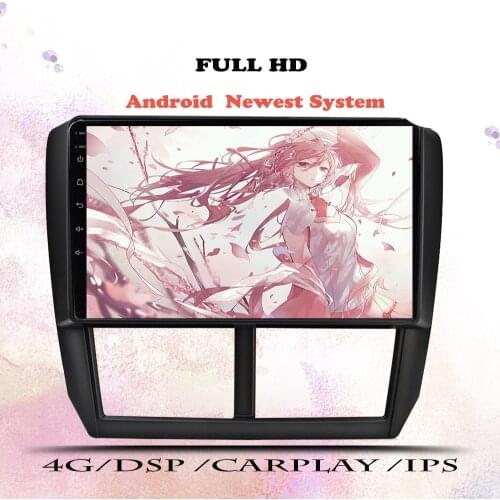 9 Inch 2din Android 10.0 Car Radio For 2008 2009 2010 2011 2012 Subaru Forester GPS Audio Head Unit Multimedia Player Stereo