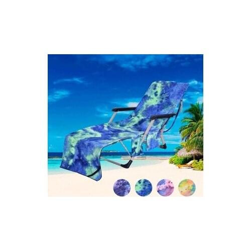 Bath towel Beach chair Beach towel monolayer Towel Multifunction Tie-dye household Lounge chair cover Superfine fiber