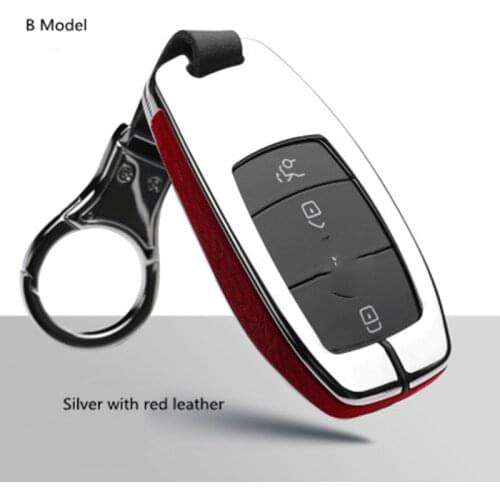 Car Key Case Cover For Mercedes For Benz W203 W210 W211 W124 W202 W204 W212 W176 AMG Accessories Keychain Holder Keyring
