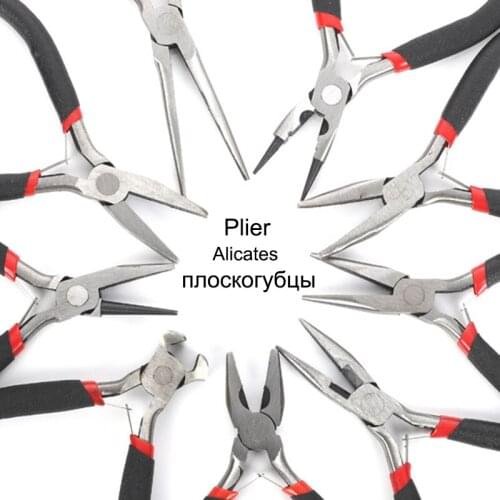 Black Color Handle Anti-slip Splicing and Fixing Jewelry Pliers Tools & Equipment Kit for DIY Jewelery Accessory Design