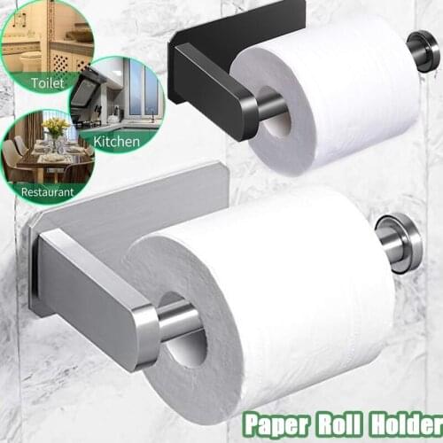 Punch Free Paper Roll Holder Wall Mount Towel Hanger Tissue Roll Rack Toilet Bathroom Hanging Storage Hook