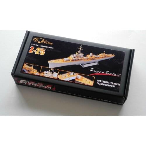 Flyhawk FH350067 1/350 German Z-25 Destroyer Upgrade Parts for Trumpeter