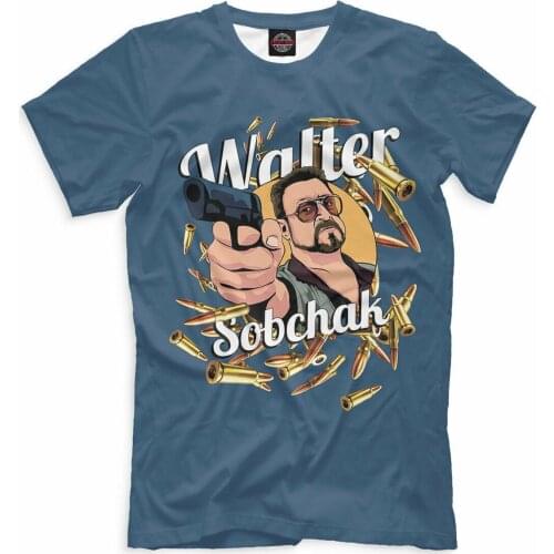 Friend of "The Dude" T-Shirt Big Lebowski Walter Sobchak John Goodman Bear Arms 2019 Print Cotton Short Sleeve Printed T Shirt