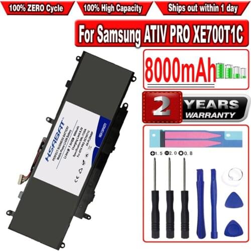 HSABAT 8000mAh AA-PLZN4NP Laptop Battery for Samsung ATIV PRO XE700T1C XQ700T1C XQ700T1C-A52 Series 1588-3366