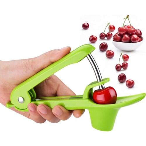 Kitchen Accessories Handheld Cherry Olive Pitter Corer Stone Seed Removal Squeeze Grip Fruit