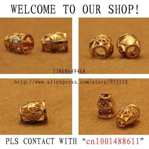 Free shipping Fashion Alloy Cord End,DIY Plating Gold Cord Ring 50pcs/lot Garment Accessories Jewelry Findings Accessories