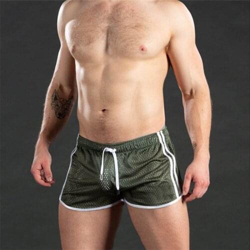 Male Simple Shorts Quality Breathable Men Summer Solid Color Beach Shorts Casual Comfortable Mesh Beach Shorts Men Clothing