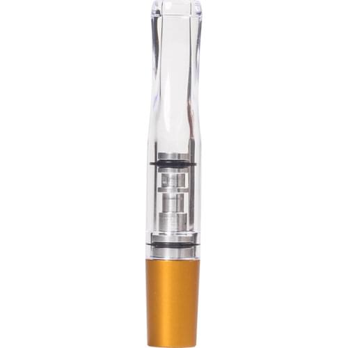 New 1pcs Clear Cigarette Holder Gold Color regular cigarette Filter mouthpiece Smoke Smoking Accessories