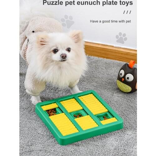 Educational Pet Food Plate Pet IQ Toy Anti Choking Bowl Dog Food Plate Dog Puzzle Toys Pet Supplies