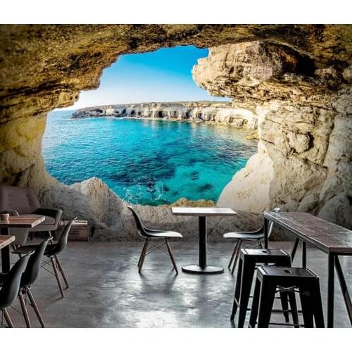 Custom wallpaper photo home decoration background mural 3D stereo seascape landscape background wall living 3d wallpaper