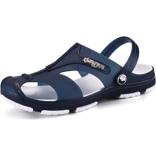 2021 Summer Women Mens Slippers Clogs Slip-On Garden Shoes Breathable Man Sandals Male Beach Shoes Flip Flops Quick Dry