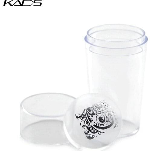 KADS Nail Stamping Stamp Scraper Set Transparent Jelly Print Transfer Manicure Template Silicone Marshmallow Nail Stamp Scraper