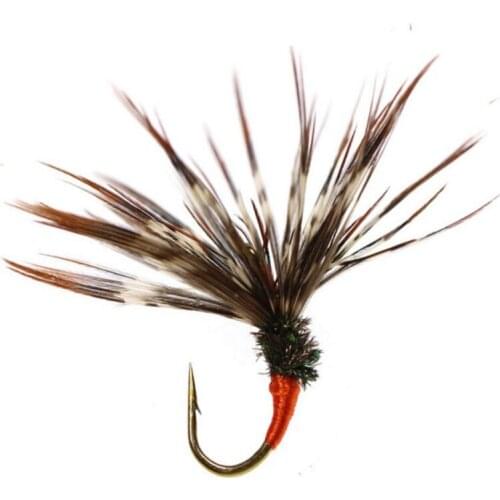 Sport 6PCS Fishing Lures Copper Bead Head Nymph Flies Trout Fishing Bait Single Metal Barbed Hook Lures Kits