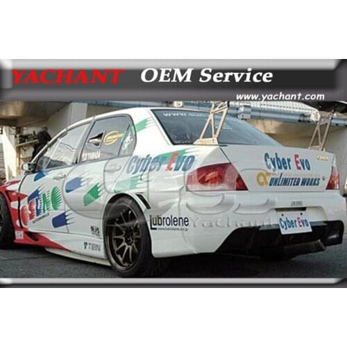 Car-Styling FRP Fiber Glass Rear Fender Panels Fit For 2006-2007 Evolution 9 VTX Cyber Style +30mm Rear Fender Flare Kit