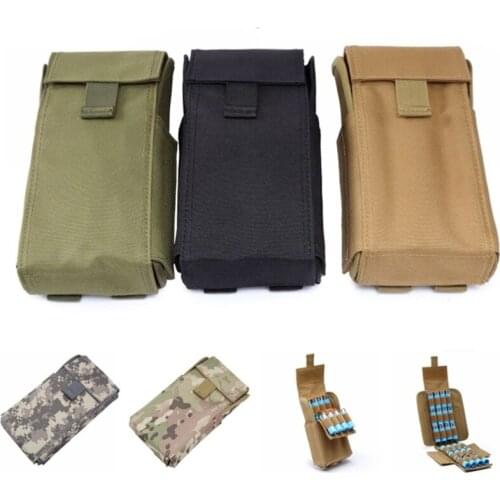 CQC Tactical 25 Round 12 Gauge Shells Shot Gun Reload Molle Magazine Pouch Airsoft Military Hunting 12GA Ammo Holder Mag Bag