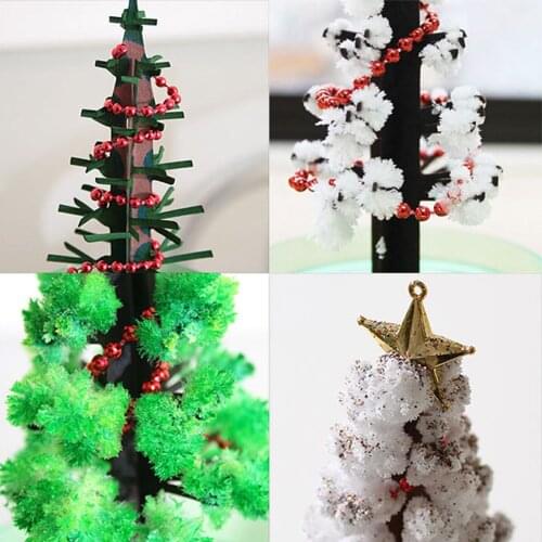Gorgeous Paper Christmas Tree Novelty Magic Growing Christmas Tree Gift Toy Kits Funny Educational Gifts