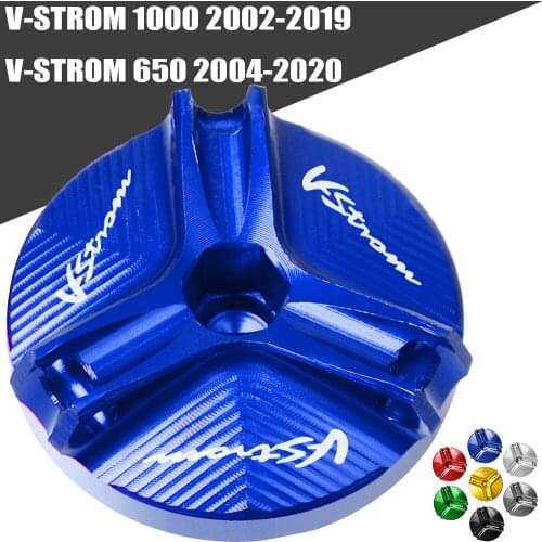 Motorcycle CNC Engine Oil Filler Cup Plug Cover cap Screw For Suzuki V-STROM 1000 DL1000 2002-2019 VSTROM 650 DL650 2004-2020