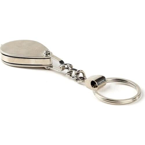 Factory key outdoor study 30mm Optical Glass Metal Keyboard Magnifier Handicraft Folding Portable Magnifier