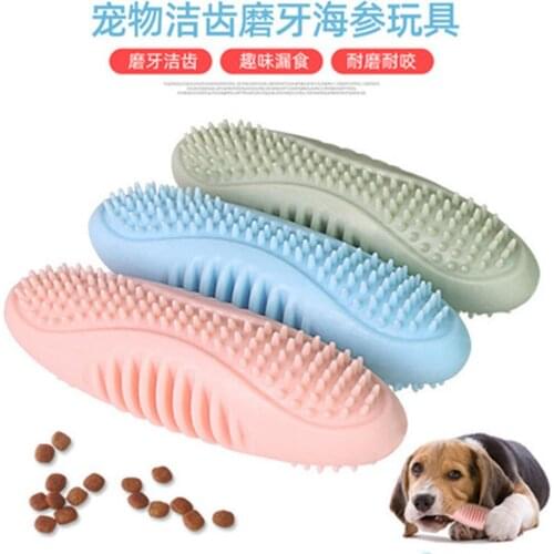 Sea cucumber toothbrush dog bite resistant molar stick dog toy bite glue small dog puppies teddy pet supplies