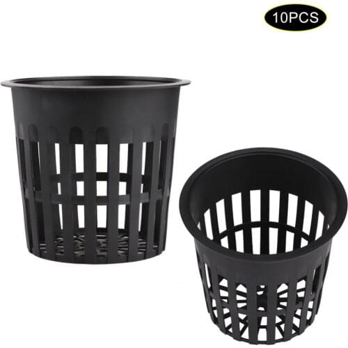 10 Pcs Vegetable Seedling Basket Plastic Net Cup Soilless Cultivation Mesh Pot