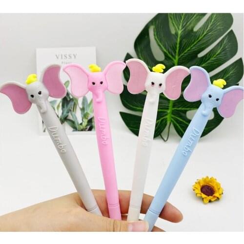 12pcs 0.5mm small elephant neutral pen cartoon mixed with student neutral pen