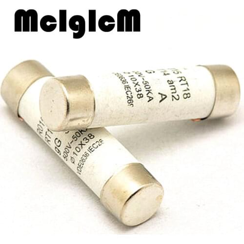 20pcs 10*38 Fast blow Ceramic Fuse 10x38mm Fuse 500V 5A RO15 RT18 RT14 Free shipping