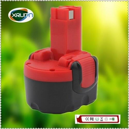 BAT048 XRUITN 9.6V 2000mAh Ni-CD Rechargeable Battery Pack Power Tools Batteries for Bosch BH984 BAT048 BAT119 Free Shipping