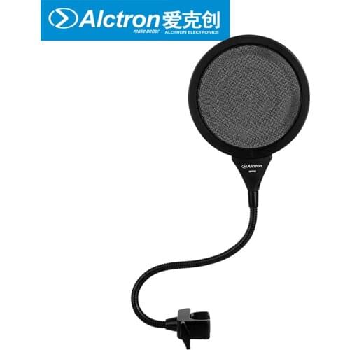 Alctron MPF02 dual layer metal pop filter to filter saliva dual stainless mesh filter for microphone recording