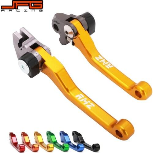 Motorcycle CNC Aluminum Pivot Lever Brake Clutch Lever For SUZUKI RMZ250 2004 2007-2020 RMZ450 2005-2020 Dirt Bike Handle Levers