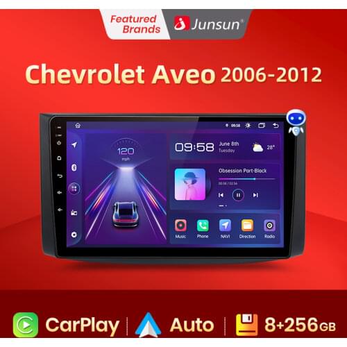 Junsun V1 pro 2G+128G Android 10 For Chevrolet AVEO T250 2006 - 2012 Car Radio Multimedia Video Player Navigation GPS 2 din dvd