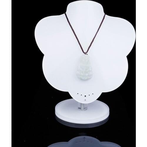 White Acrylic Portable Pendant Chain Necklace Drop Jewelry Display Stand window Shop Organizer Pearl Jewelry Holder Mannequin