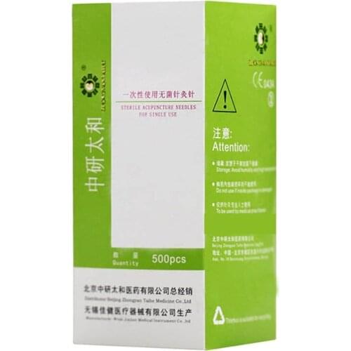 Free Shipping 5000pcs =10 packs Zhong Yan Tai He Disposable Sterile Acupuncture Needles free shipping