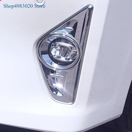 For Toyota Alphard Vellfire 2016 2017 2018 Exterior ABS Chrome Front Fog Light Lamp/Rear light cover Cover Trim Styling Frame