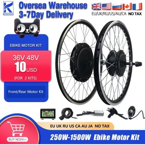 Electric Bicycle Kit 36V 250W350W 36V48V 500W 48V 1000W Front Rear Wheel Hub Motor With KT LCD For Ebike Conversion Kit