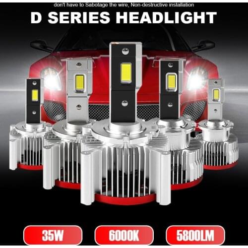 EURS Car Light D1S D4S D2S LED Canbus Headlight D3S D1R D2R D3R D4R D5S D8S Bulb 70W 17200LM Kit to Replace HID Conversion Lamps