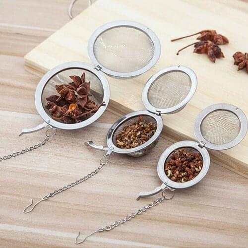 4.5cm~11cm Stainless Steel Tea Infuser Sphere Locking Spice Tea Ball Strainer Mesh Infuser Tea Filter Strainers tea Accessories
