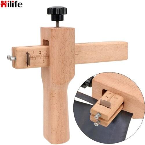Leather Tools Leather Strap Cutter Leather Craft Strip Belt Maker Wooden Strip Cutter Adjustable Hand Cutting Tool