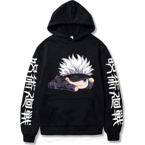 Jujutsu Kaisen Kawaii Printing Sweatshirt Women Print Hoodie 2021 Harajuku Hoodie Warm Streetwear