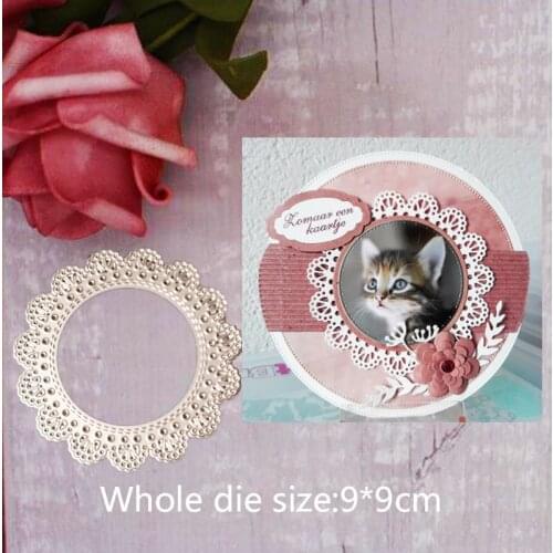 9*9cm Metal Steel Cutting Dies circle flower for DIY Photo Album Scrapbook Paper Craft Creative Embossing Cut Dies New 2019