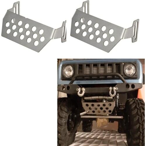 2PCS Metal RC Chassis Protector Front Rear Skid Plate Bumper Lower Protection Guard For 1/10 RC Crawler Car Redcat GEN8 Repair