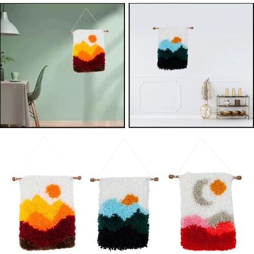 Cartoon Latch Hook Tapestry Rugs Carpets Cushion Kits Crafts for Kids Adult