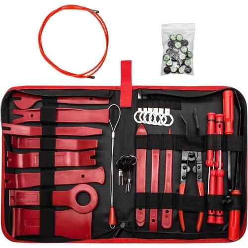 Safego 59pcs/Set 13pcs/Set Car Audio Repair Tools Kit Auto Trim Removal Tool Door Panel Window Molding Upholstery Fastener Clip