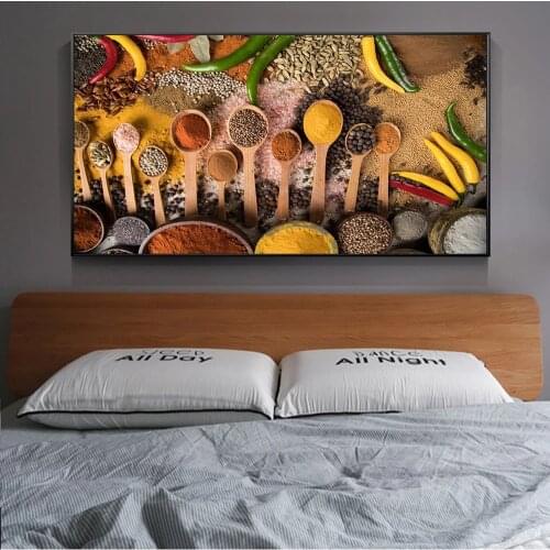 Spices On The Table Wall Art Canvas Pictures Kitchen Room Decoration Posters And Prints Modern Wall Art Canvas Paintings Cuadros