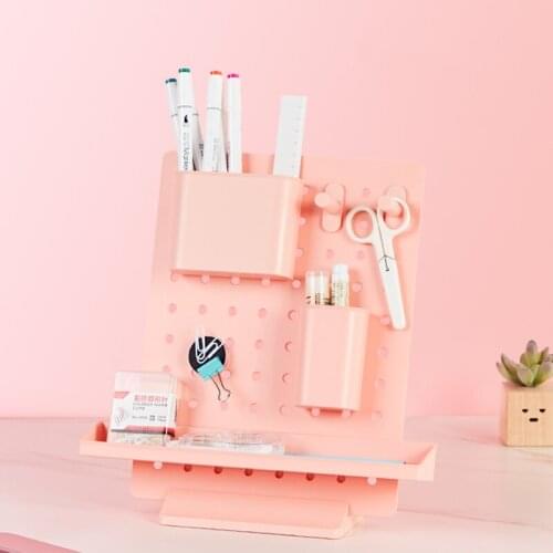 SOSHI Geometric Desktop Storage Shelf Office Study Plastic Minimalist Wind Free With Creative Storage Minimalist