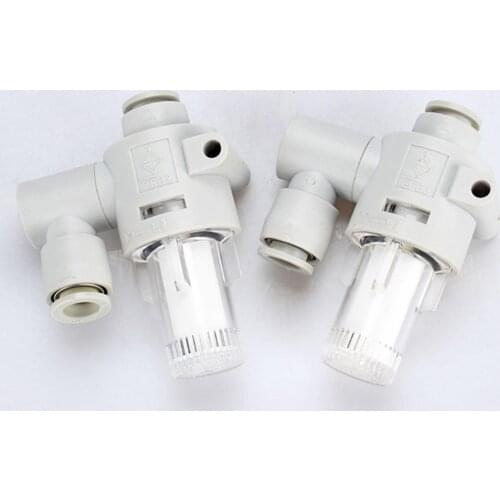 Fit 4/6/8mm O/D Tube Pneumatic Air Suction Inline Vacuum Filter Fitting ZFB100/200