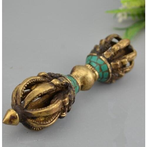 Rare old religious objects ---Buddha Vajra Dorje Kingkong Buddhist ritual apparatus